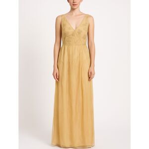 Nataya Fairy Edwardian Chiffon Floral Maxi Dress NWT Large